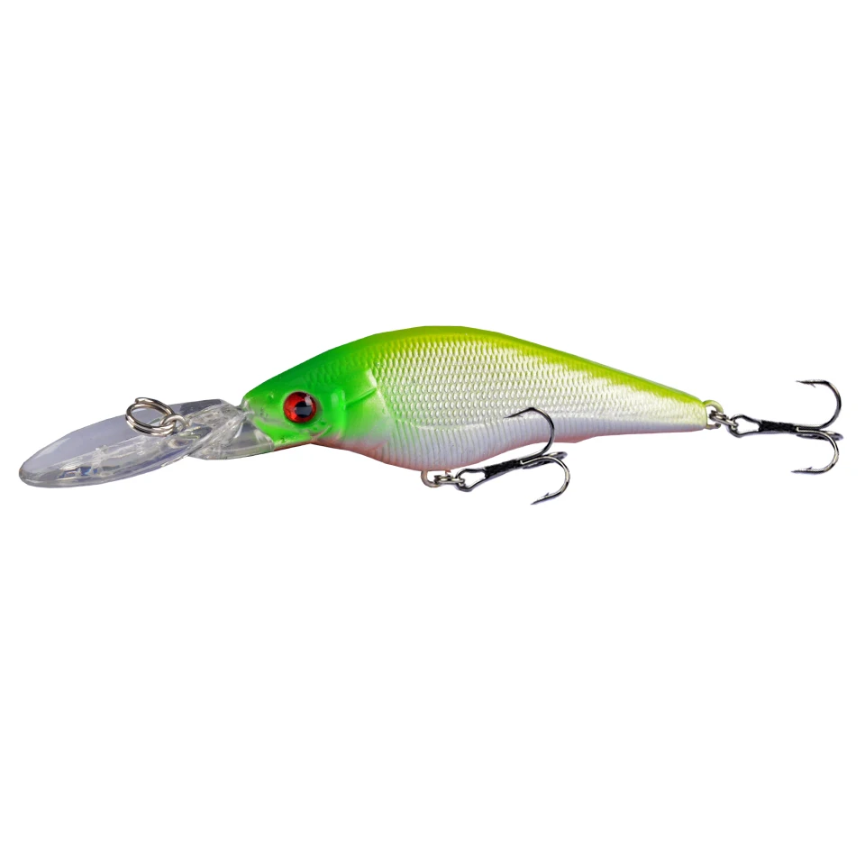 Hot Sale New Arrival 1PCS Hard Minnow Fishing Lures 3D Eyes Crankbaits 9cm/6.6g Wobblers Japan Treble Hooks Swimbait