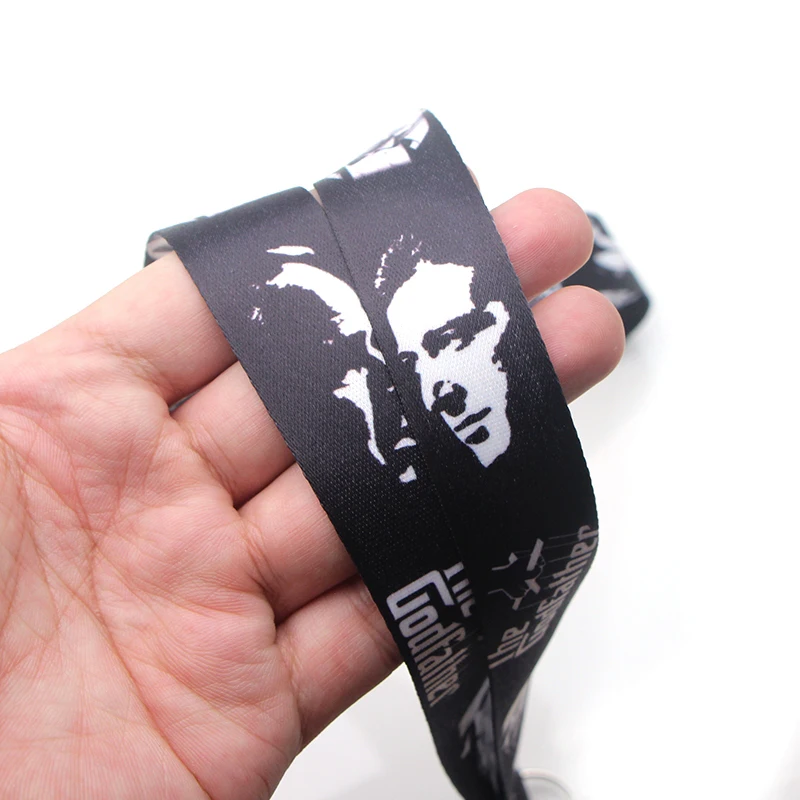 JF0273 God Father Neck Straps Lanyards for key ID Card Pass Gym Cellphone USB badge holder DIY Hanging Rope