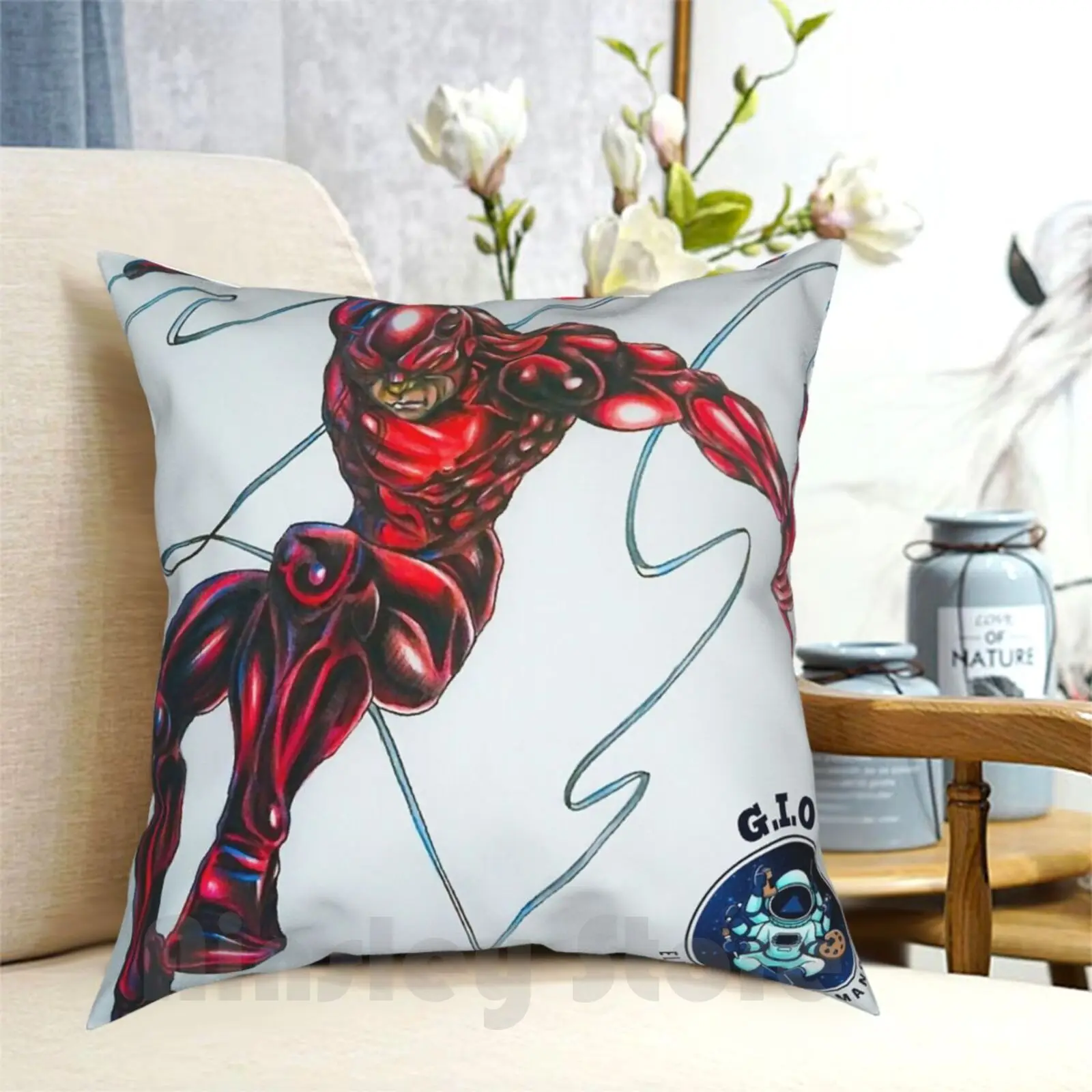 

The Dare Devil Pillow Case Printed Home Soft DIY Pillow cover Dare Devil Hero Superhero Hells Kitchen Red Demon