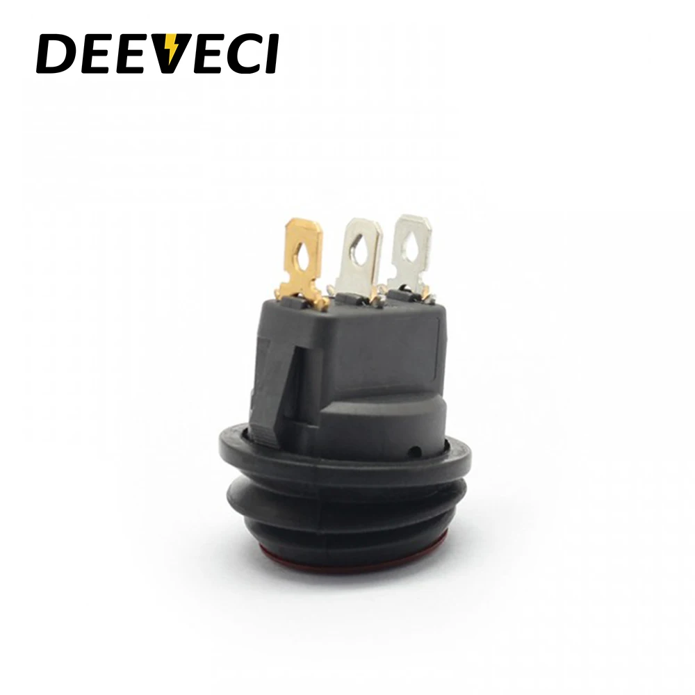 Kcd1 5a vermelho verde ip67 mini lâmpada redonda led 3 pinos liga desliga pc interruptor rocker pequeno