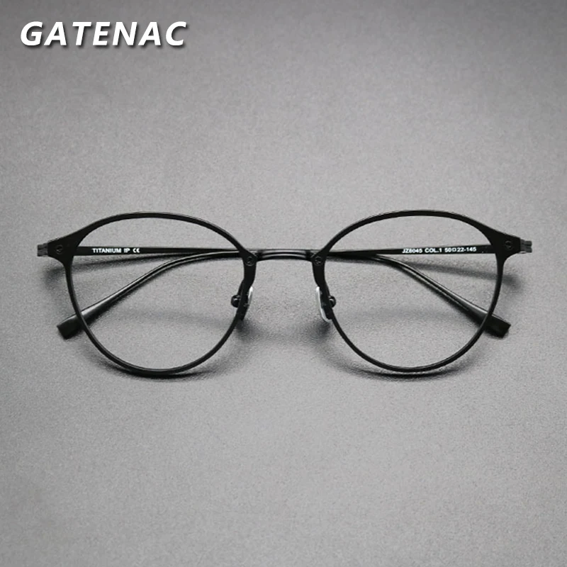 Vintage Pure Titanium Eyeglasses Frame Men Retro Luxury Brand Optical Glasses Frame Women 2021 New Prescription Myopia Eyewear