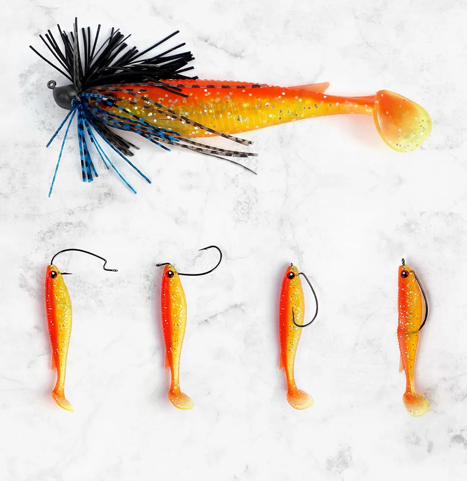 Noeby Weicher Köder 10 cm 11,5 cm Silikon Köder Paddel Swimbait Shad Köder Wobbler Künstliche Weiche Köder für Hecht barsch Angeln Köder – Detail 12