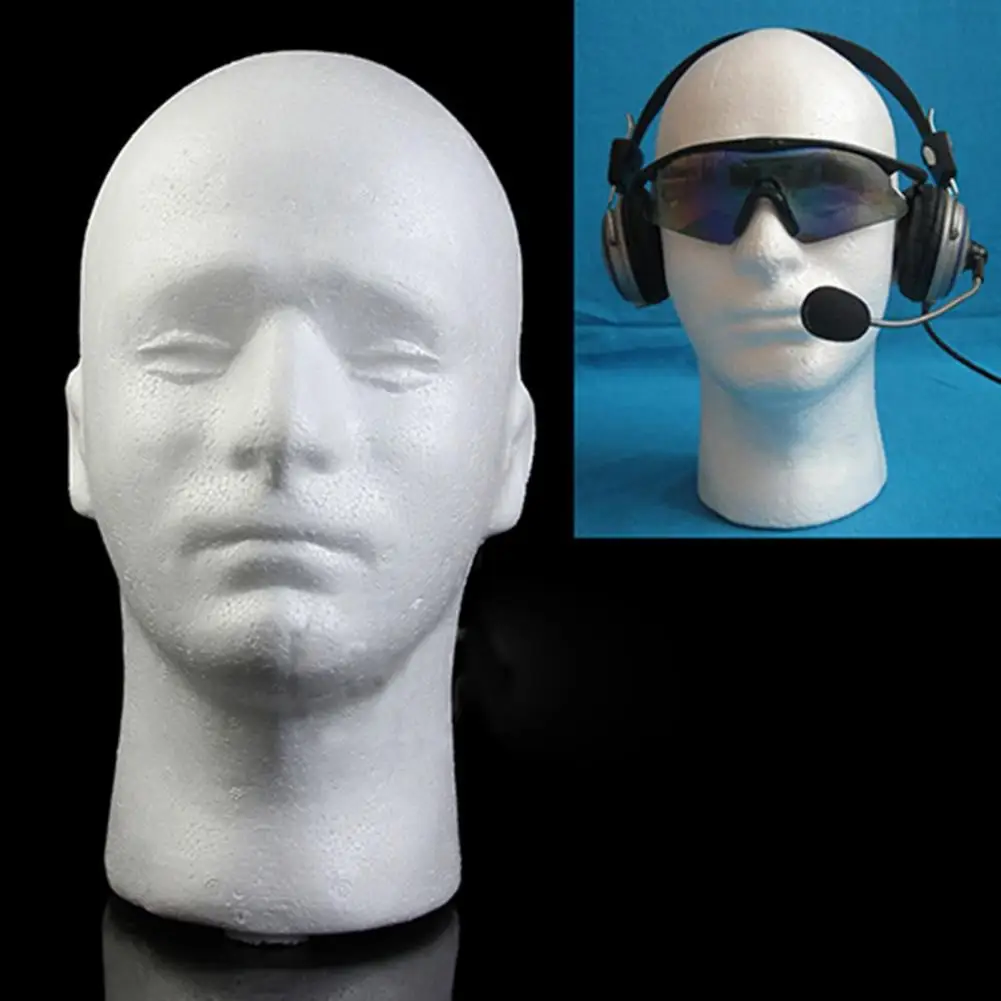 Plus Size Male Head Model Lightweight Sturdy Durable Foam Wig Stand Men Mannequins Head Foam