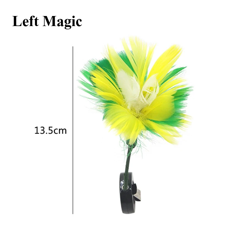 Feather Flower Disappearing Magic Tricks Close-Up Street Stage Magic Props Illusions Gimmick Accessories Comedy