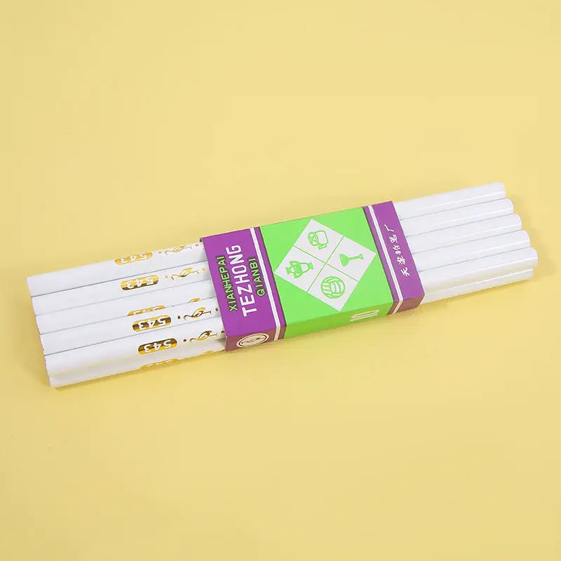 2pcs Special pencil glass leather plastic metal porcelain dotted line marking woodworking clothing pencil white pencil