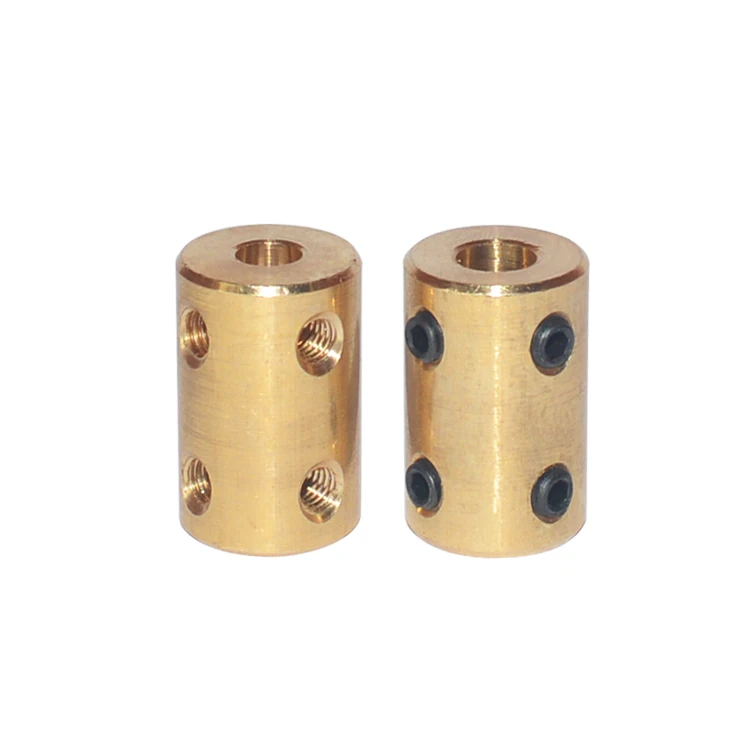 LINK CNC D14 L22 Brass Copper Shaft Motor Rigid Coupling RC Airplane Model Connector