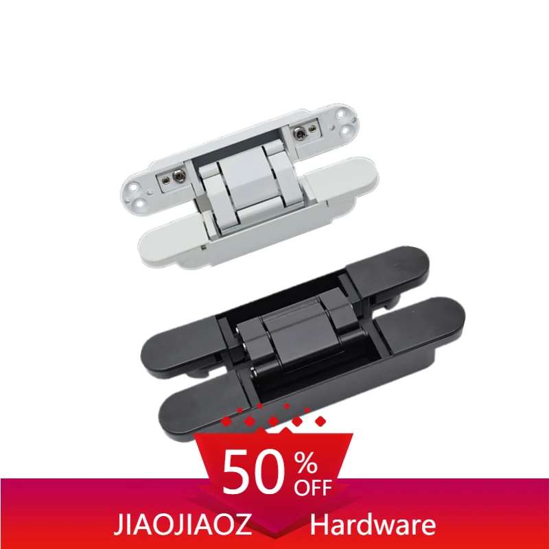 

JIAOJIAOZ New Products 120 KG Wooden Flush Doors Heavy Duty Concealed Hinge Zinc alloy cross hinge 177*28MM G80 hinges