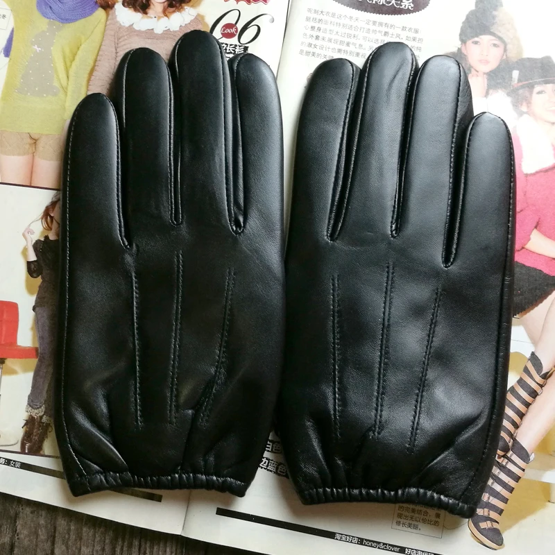 Mens Touch Screen Gloves Leather Motorcycle Glove Outdoor Full Finger Cycling Mountain Bicycle Guantes Moto Gloves