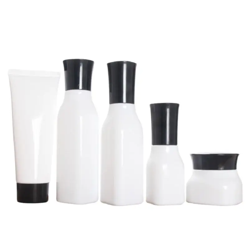 

Mist Spray Bottle Empty Cosmetic Packing Container Square Shape Emulsion Scrub Glass Toner Soft Bottles Spray