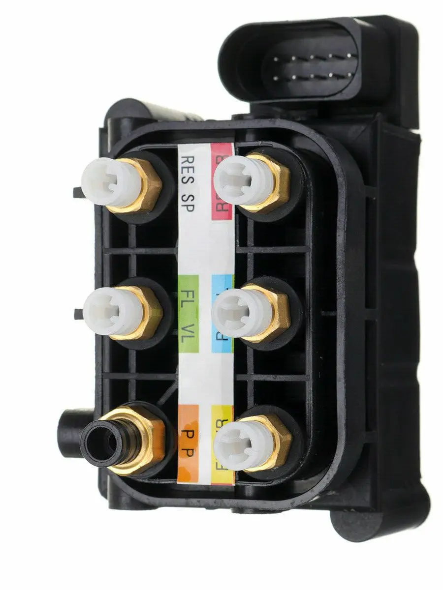Dla Mercedes W221, W164, GL X164, R W251 Blok elektrozaworu zasilania zawieszenia pneumatycznego A 2123200358   A 2513200058 1643201204 1643200904 — zdjęcie 2