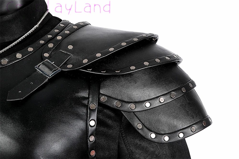 Neueste Halloween Karneval Hexe Cosplay Geralt von Rivia Kostüm Fancy Superhero Geralt Erwachsene Männer Anzug Nach Maß Outfit