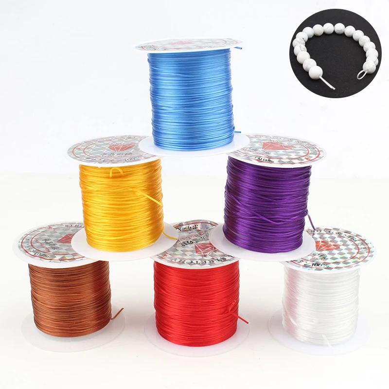 10m/roll 0.8mm Multi-Colors Strong Stretchy Elastic Beading Wire String Thread Crystal Cord For Jewelry Making DIY Bracelets