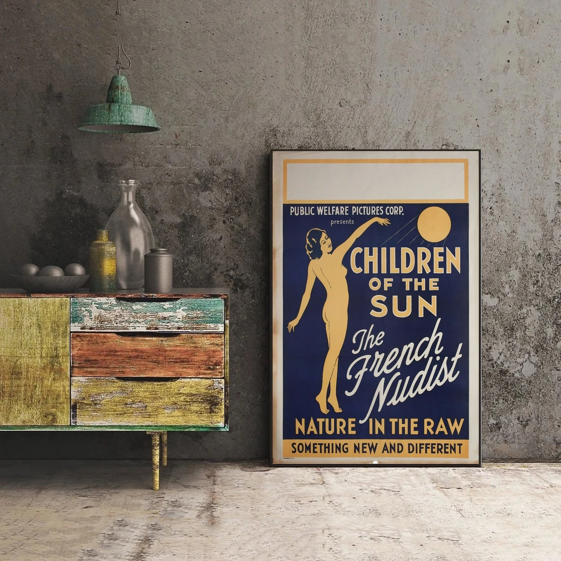 Children of the Sun- The French Nudist Poster Classic Vintage Retro Canvas Print Art Poster Wall Painting Home Decoration