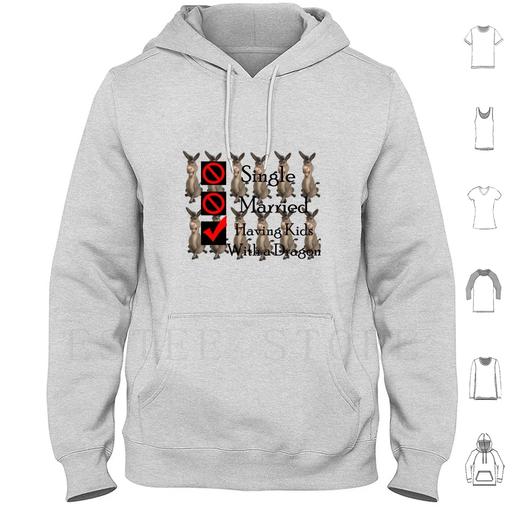 Sudaderas con capucha de dragón para niños, de manga larga, con diseño de burro, dragón, Shrek, Princesa Fiona, Farquaad, Lord Puss In Boots