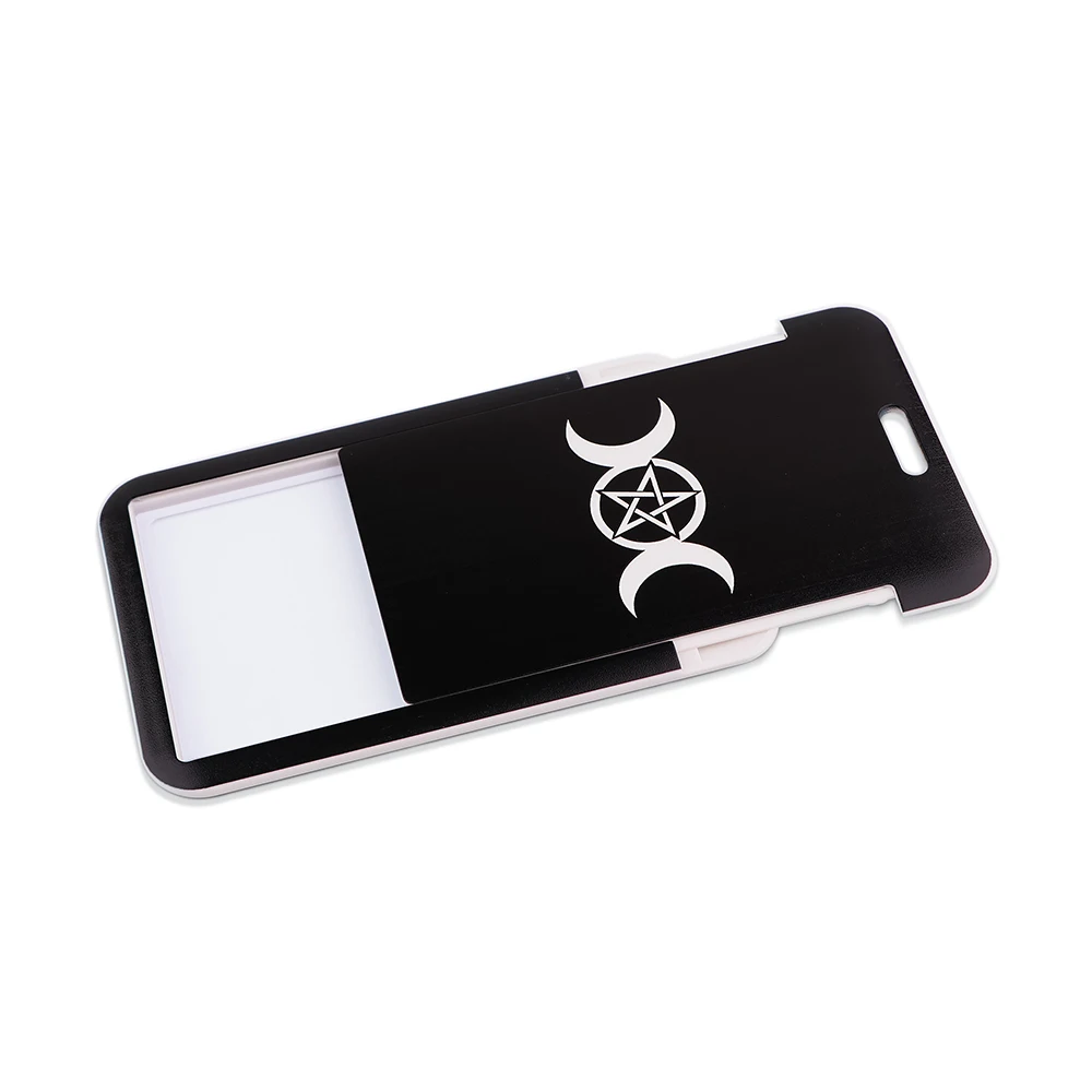 DZ1717 الثلاثي القمر آلهة ويكا الخماسي تميمة سحرية المفاتيح الشريط اسهم للمفاتيح بطاقة الهوية الأشرطة معلقة شارة حامل #4