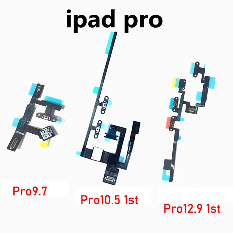 Power ON OFF Switch Key Flex Cable For iPad Pro 9.7 10.5 1st 2nd Pro12.9 12.9 3rd Pro11 11 Volume Audio Mute Button Repair Parts