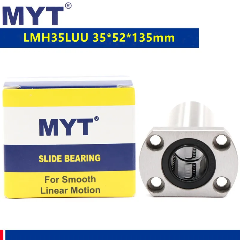 

MYT high precision LMH35LUU long oval flange linear bearing bushing LMH35L for CNC Router 3d printer 35mm shaft 35*52*135 mm