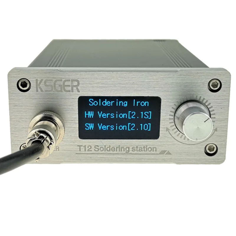 KSGER T12 Soldering Station STM32 V2.1S OLED Temperature Digital Controller For Hakko T12 Electric Welding Iron 70W Auto-sleep