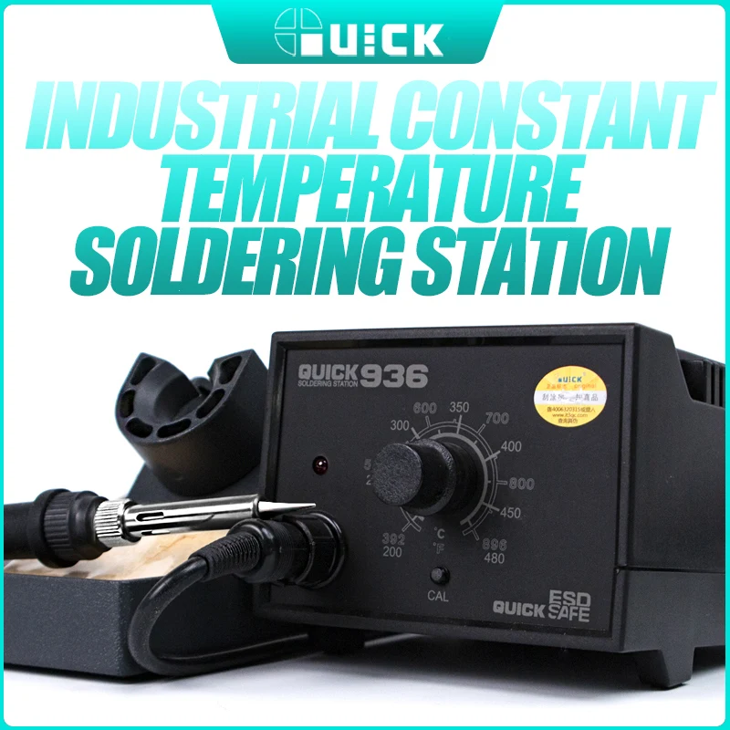 

QUICK 936 Soldering Station Original Desoldering Constant temperature rework station Pure copper solder and soldering iron tips