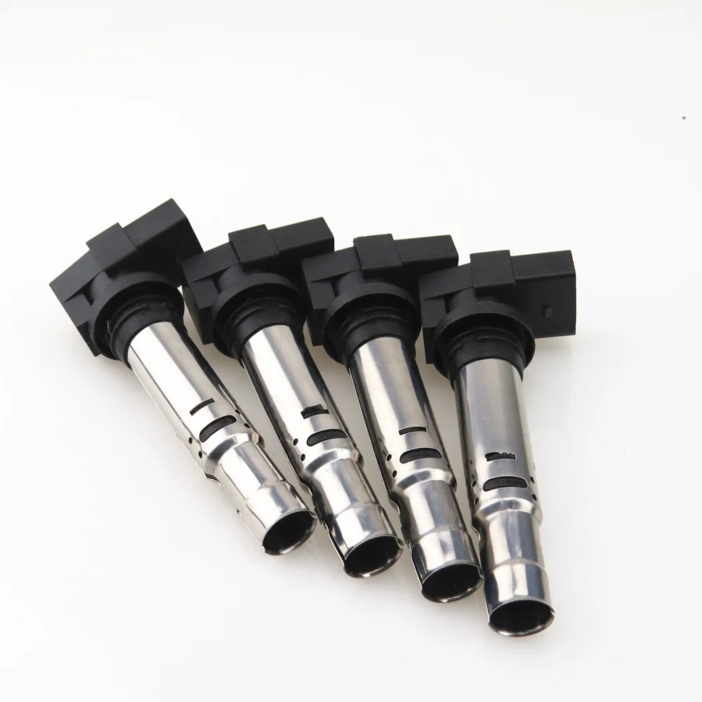 

FHAWKEYEQ 4 x Engine Ignition Coils For VW Caddy Beetle Polo Golf Touran Scirocco Passat Jetta Seat 09-12 036905715F 036905715G