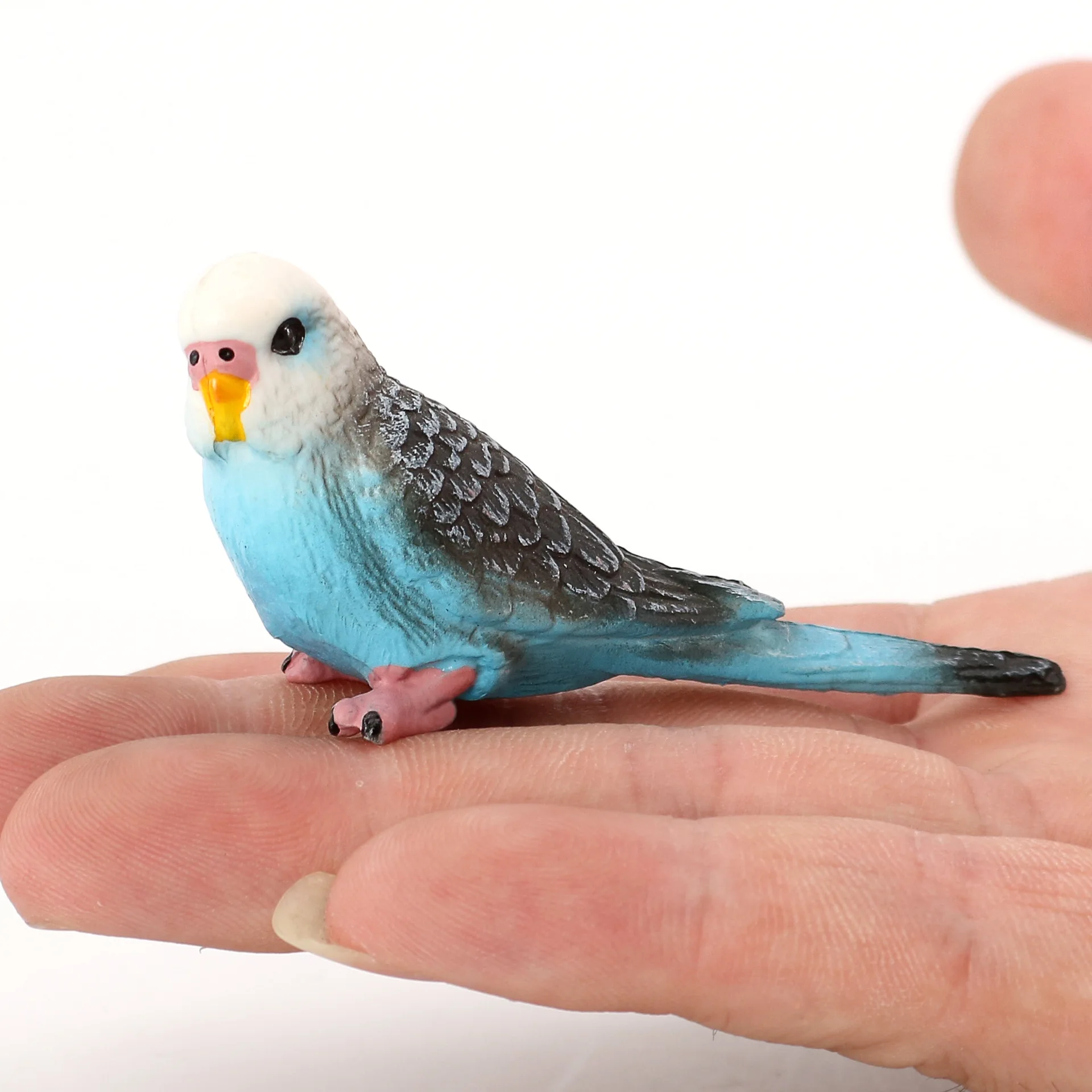 Creative Simulation Parrot Parakeet Miniature Landscape Ornament Animal Model Lawn Figurine Artificial Bird Photography Props