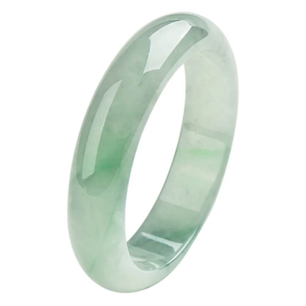 

Natural Myanmar A Green Real Jade Bangles Handcarved Jadeite Exquisite Bracelets Jewelry Accessories Fine Gift Handicraft