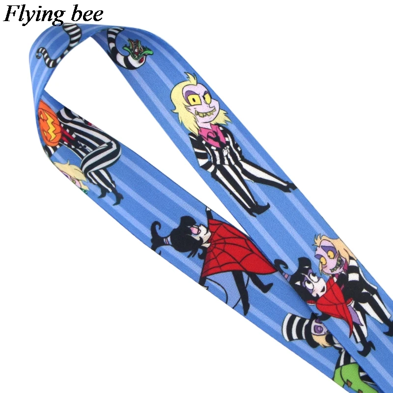 Flyingbee Cartoon Anime Lanyard Telefoon Touw Sleutelhangers Telefoon Lanyard Voor Sleutels Id Kaart Cartoon Lanyards Voor Mannen Vrouwen X0799