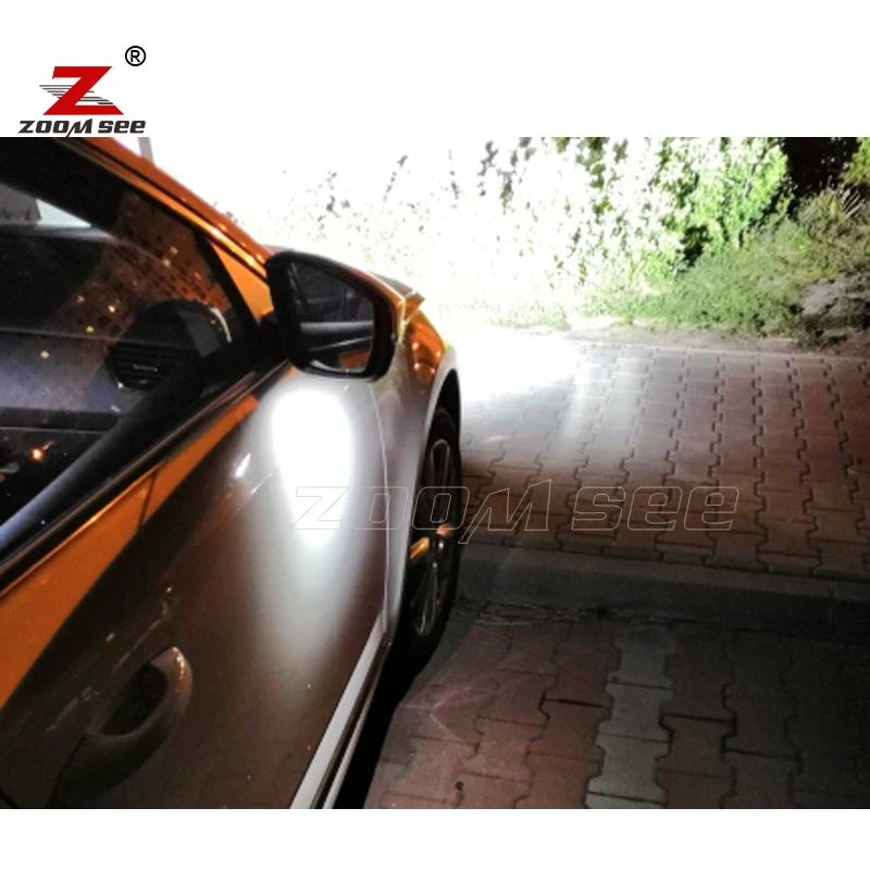 4pcs Canbus White LED Exterior Lights + under mirror lamp + Reverse back up bulb for Skoda Octavia MK2 MK3 A5 A7 1Z 5E (2005+)