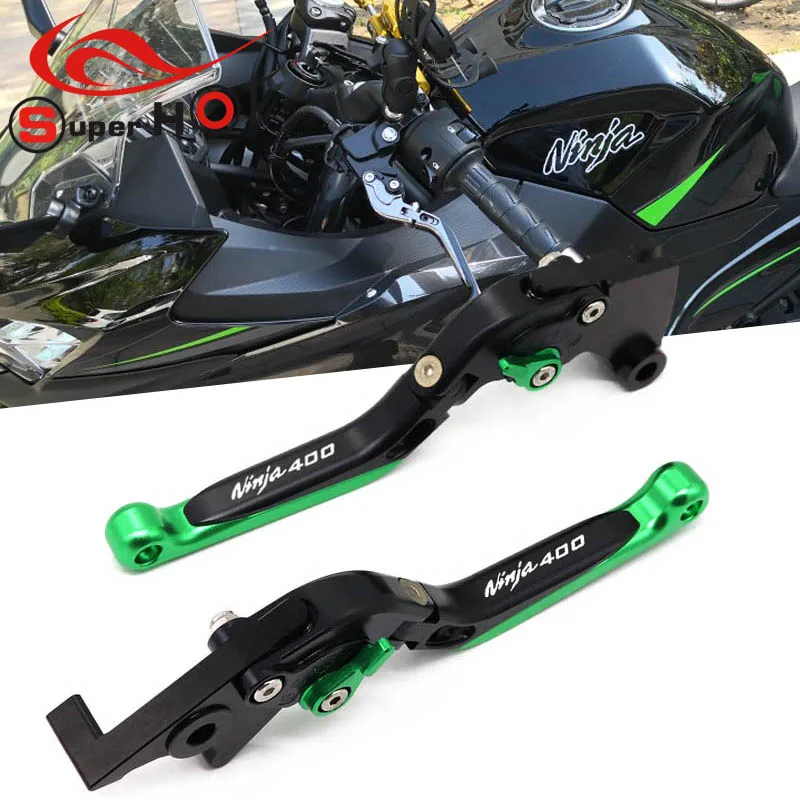 

For Kawasaki Ninja400 NINJA 400 2018-2020 Motorcycle Accessories High Quality Adjustable CNC Brake Clutch Levers LOGO Ninja400
