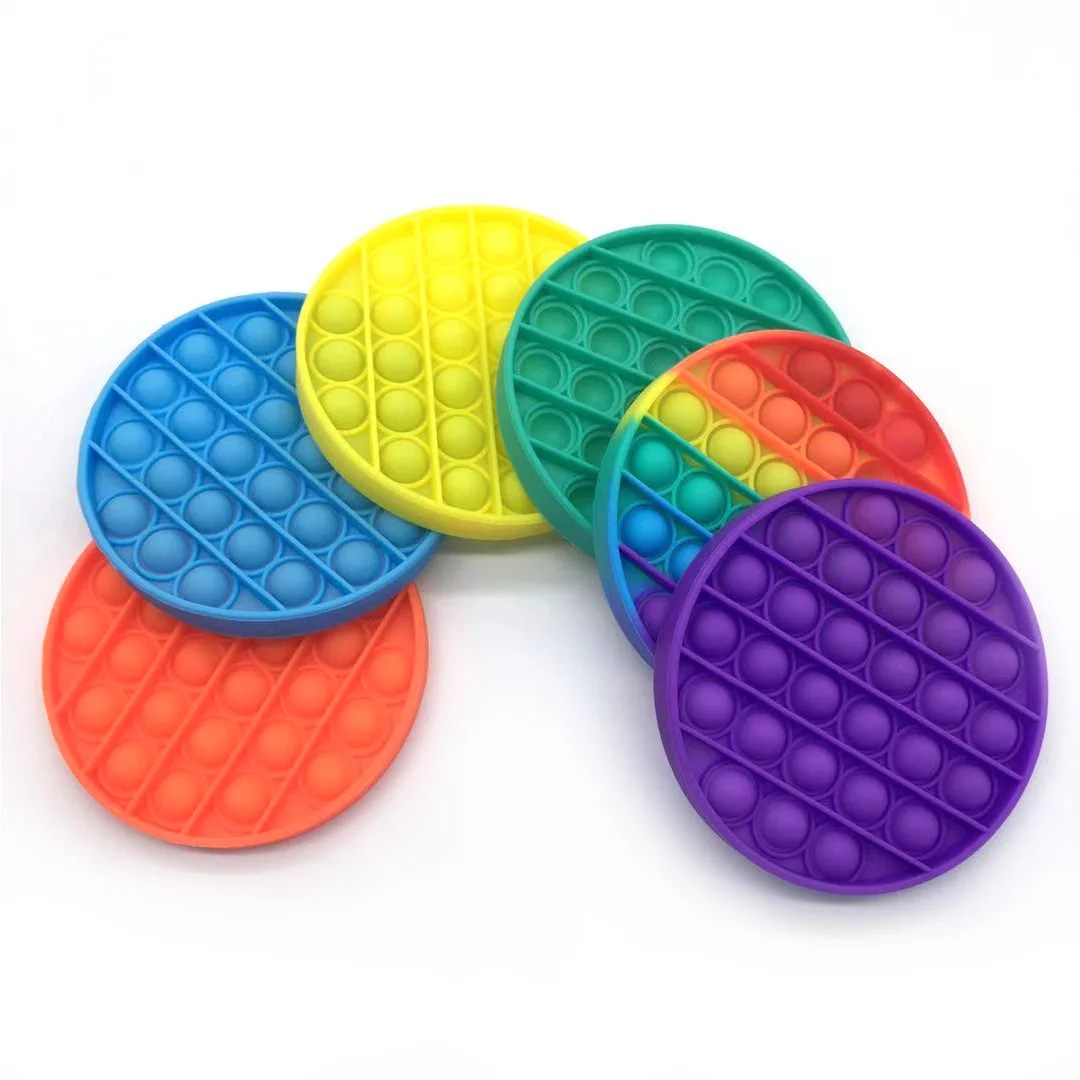 1pc Rainbow Push Bubble Antistress Toys Adults & Children Sensory Toys Soft Squishy Anti-Stress Gift Anti Stress Box Kids Toys