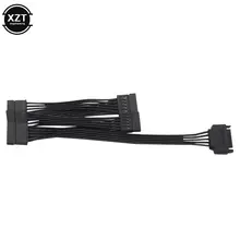 SATA 15Pin M to 5 SATA F Power Splitter Cable #2