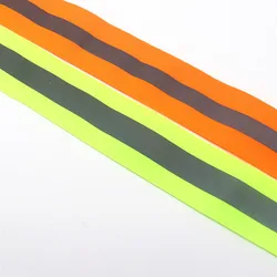 50mm Reflective Stitched Fabric with Vest Webbing, Night Reflective Tape, Safety Warning Belt, Reflective Film 2-5m