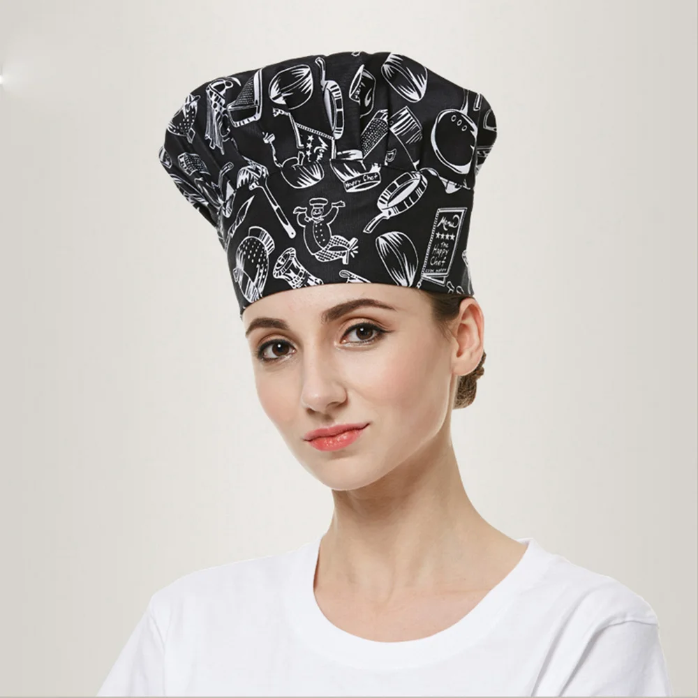 Wholesale new Unisex Fold Cap Chef Hat hat chef pant coat High Chef Waiter Hats Adult Restaurant hats Hotel Bakery Canteen chefs