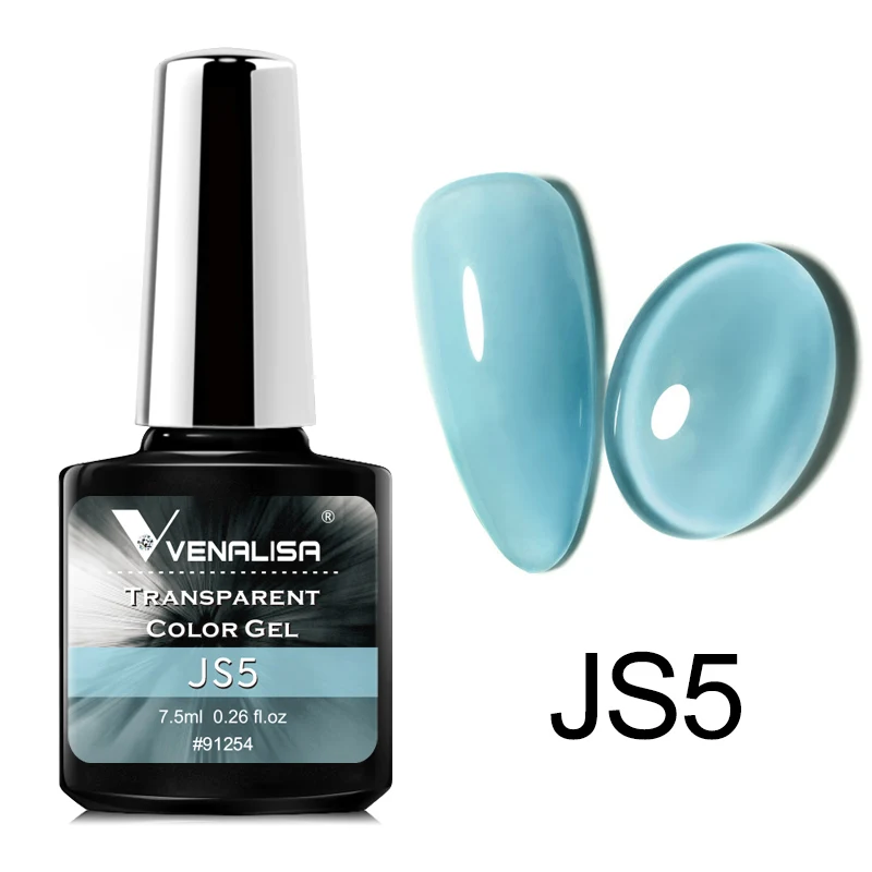Venalisa Transparante Kleur Gel Polish Vernis Hybride Nagels Voor Manicure Nail Art 7.5ML Ice Spar Kat Ogen losweken UV Gel Lak