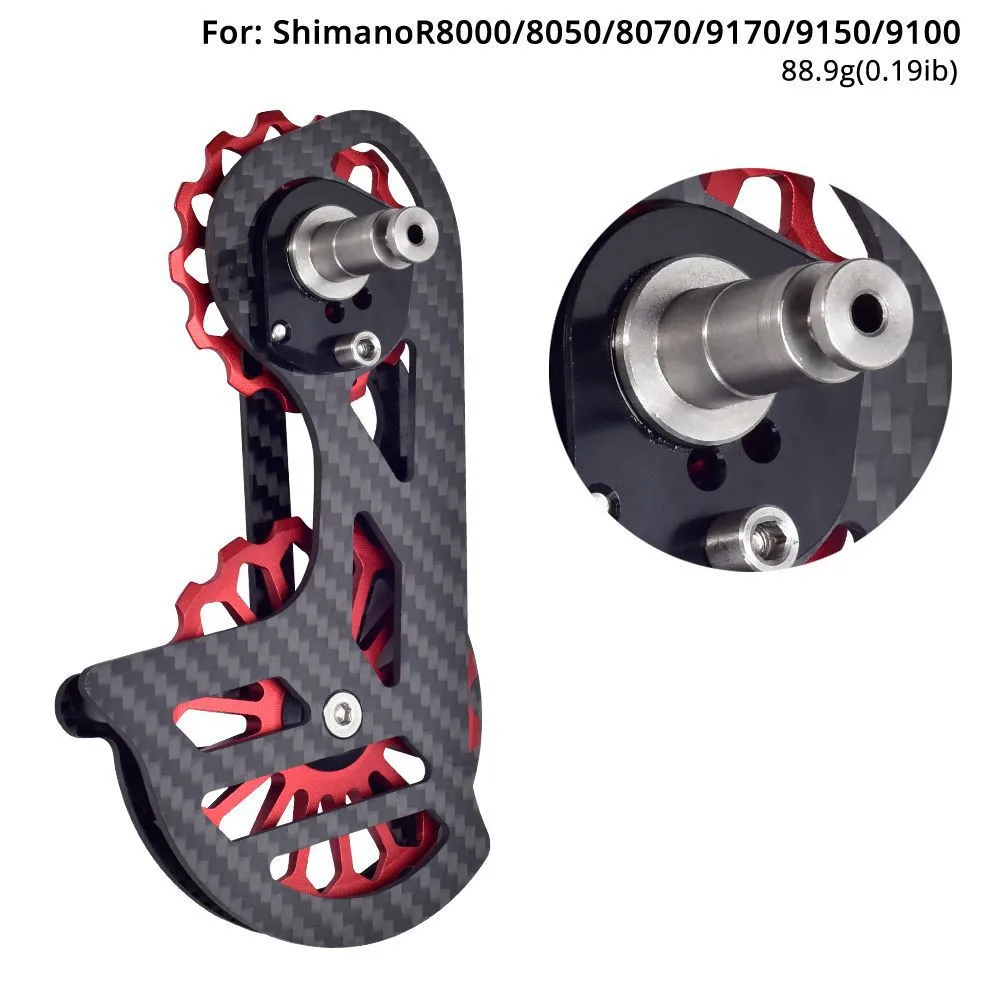 Bicycle Rear Derailleur Carbon fiber Ceramic 13T 17T pulley Guide Wheel for Shimano 5800 6800 R7000 R8000 SRAM RED RIVAL FORCE