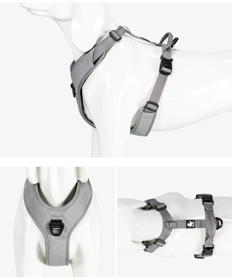 Truelove Pet Reflective Pet Dog Harness Small Medium Large Vest Adjustable with Safety Buckle D-flex Buckle Pet ProductsTLH6071