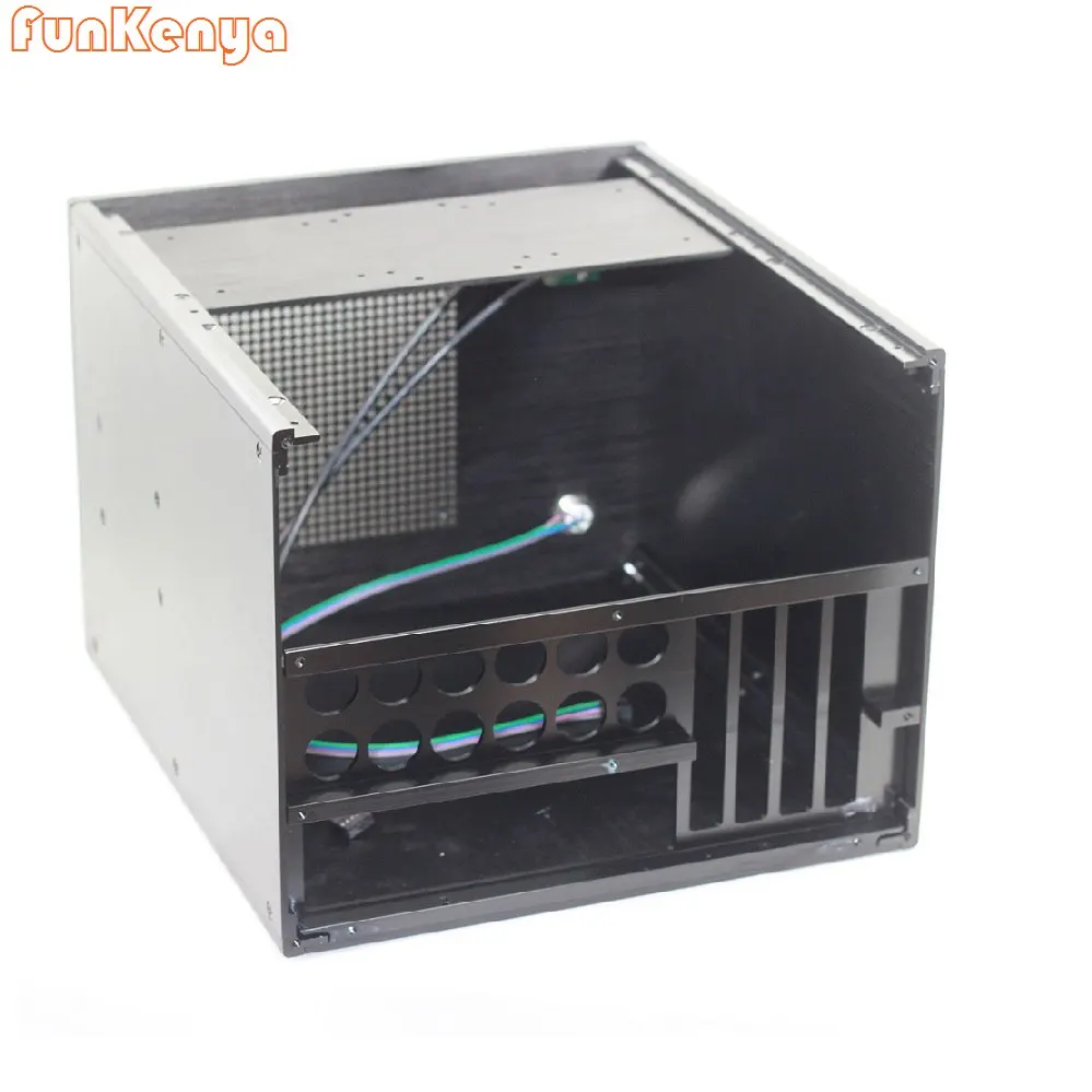 W279 H223 D311 MATX Fall HTPC USB Chassis DIY Gehäuse Fan Eloxiert Schrank NETZTEIL Home Hifi Verstärker Box