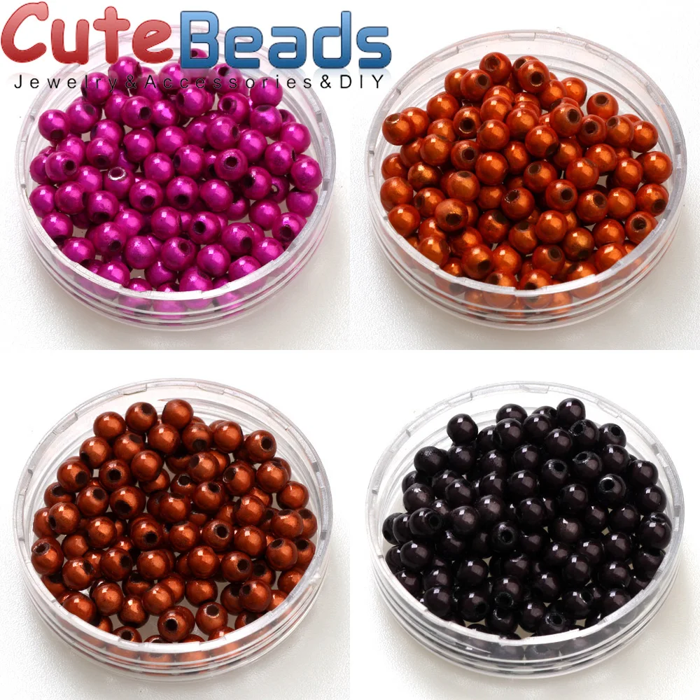 4/6/8 /10mm Mixed Color 3D Fantasy Miracle Beads Acrylic Spacer Beads Fantasy DIY Jewelry Making