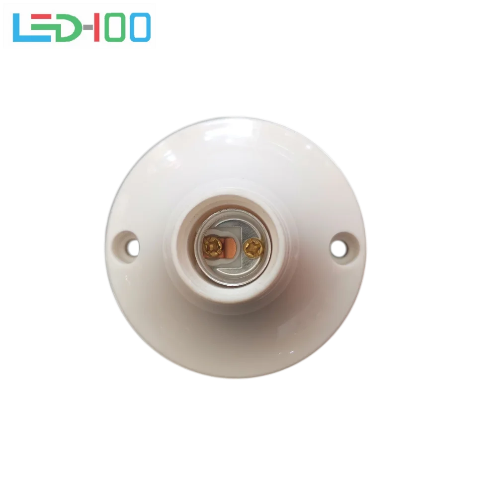 

NEW White Plastic E14 Lamp Holder High Quality Test Holder E14 Base Socket Accessories for Halogen CFL LED Home Lighting