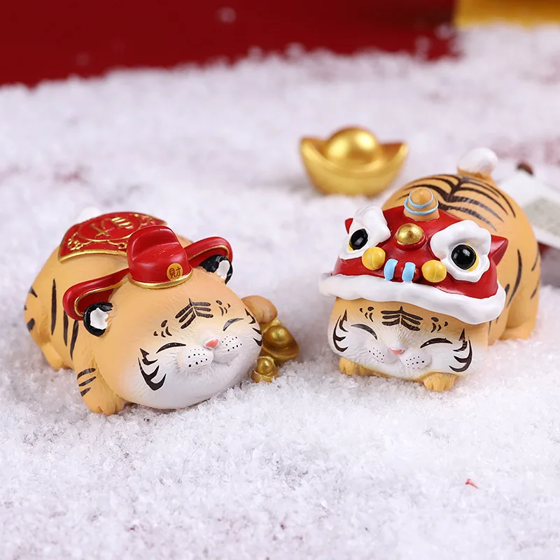 Little Tiger Blind Random Box Toys Anime Action Figure Surprise Box Guess Bag Decoration Zodiac Caja Ciega Tiger Gift Ornaments