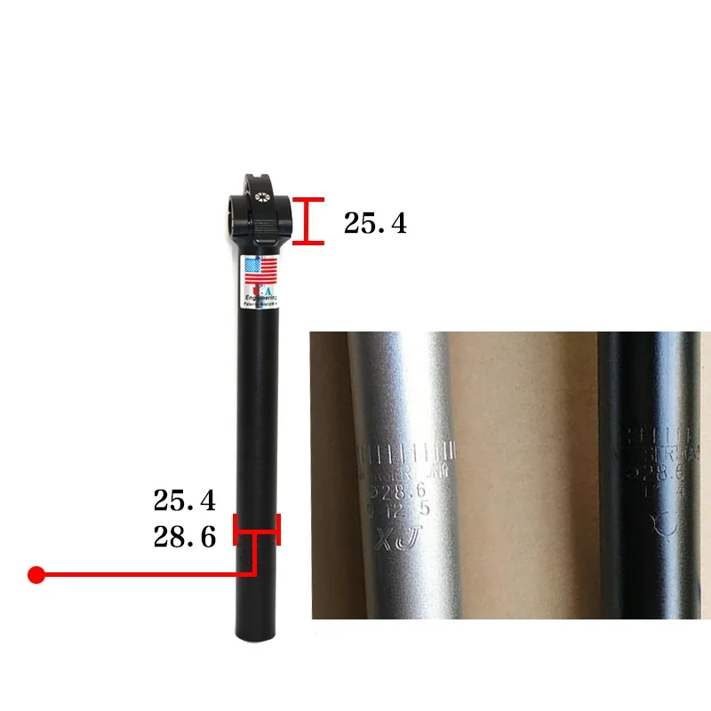 412 Sp8 Original Folding Bike Stem 25.4mm 28.6mm Bilateral Adjustable Stem Folding Bicycle Double Section Stem Parts