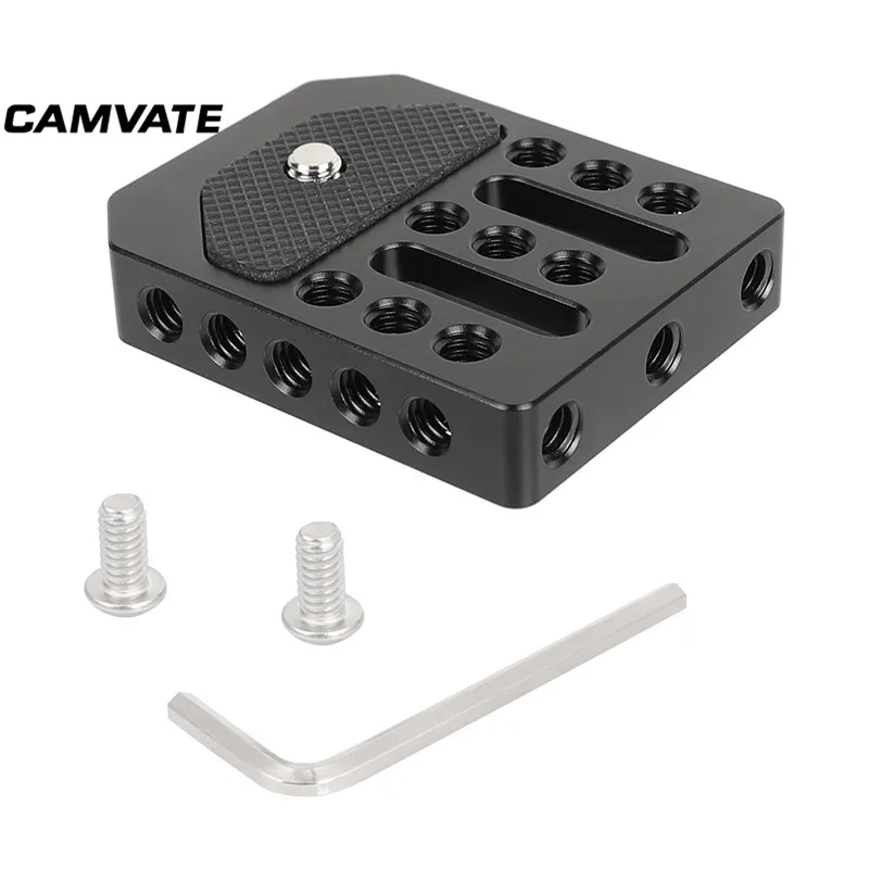 CAMVATE Camera Cheese Plate Top/Bottom Mounting Plate With 1/4\