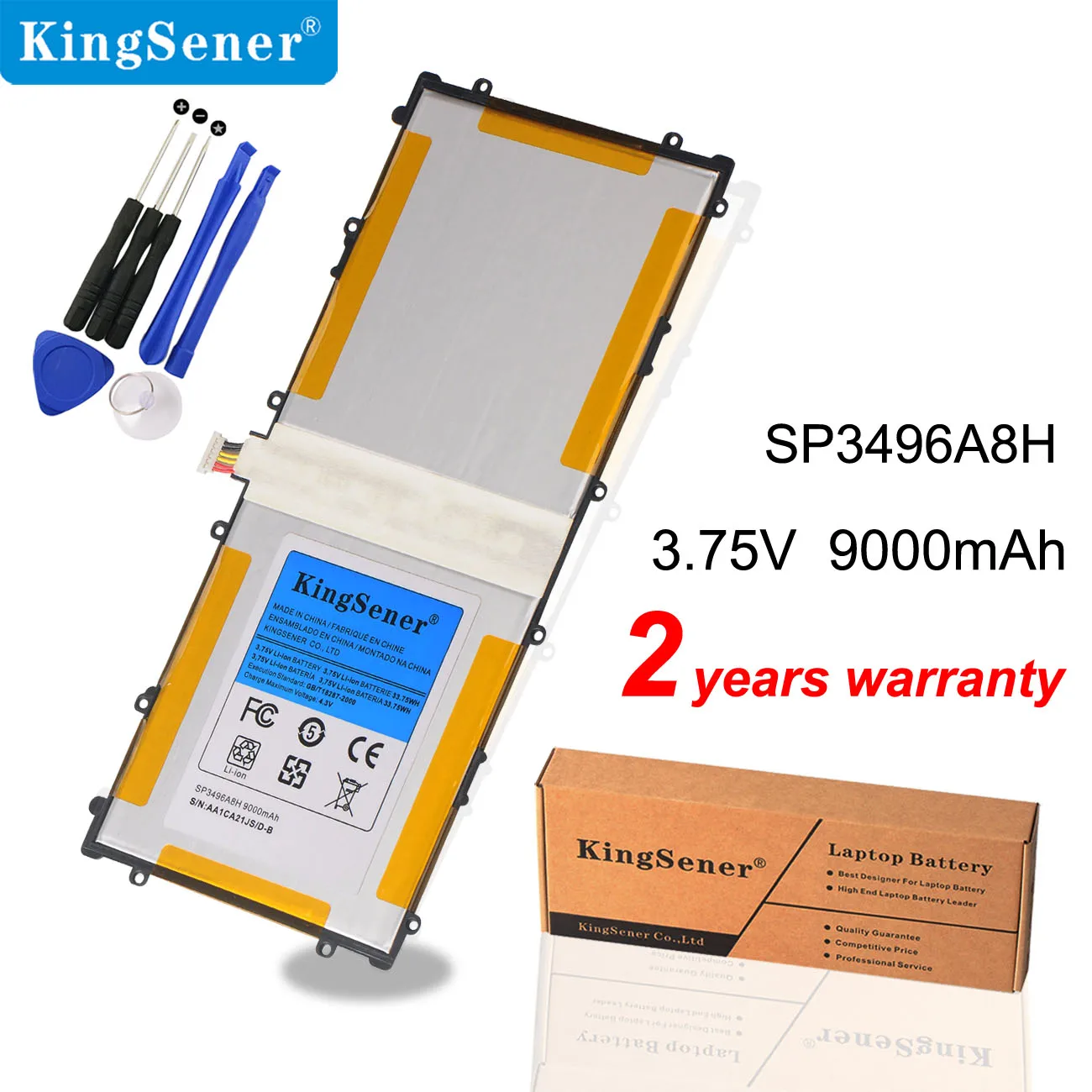 

KingSener SP3496A8H Replacement Battery For Samsung Google Nexus 10 GT-P8110 HA32ARB Tablet Battery 9000mAh