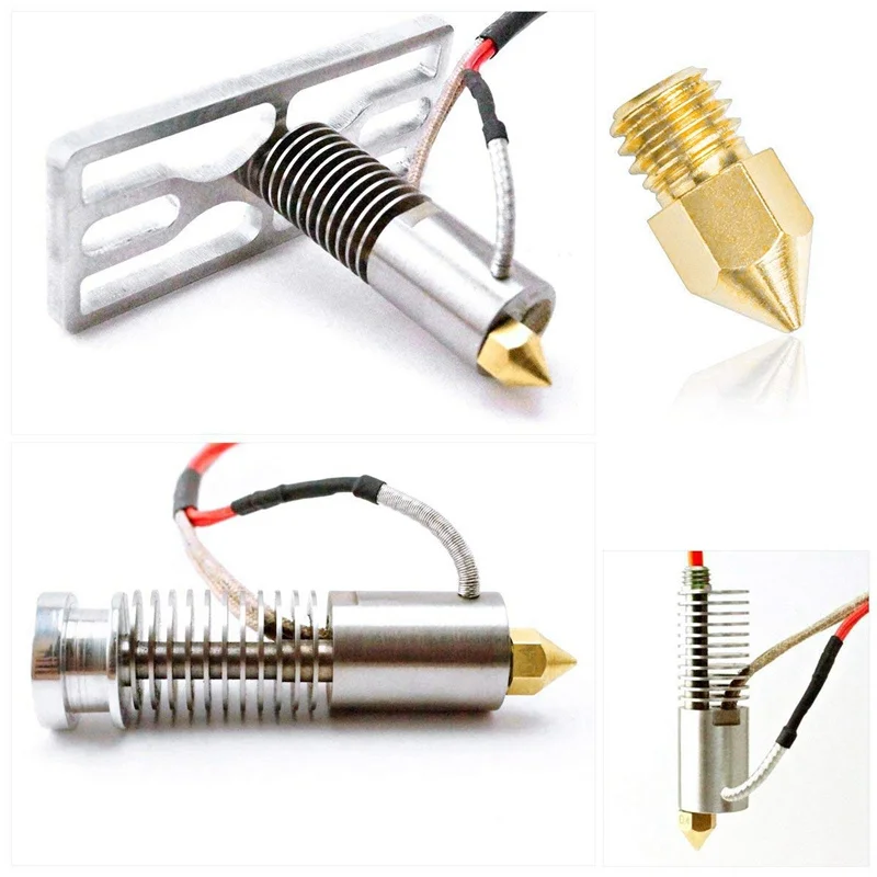 3Dプリンター用真鍮ノズル,22個,mk8,0.2mm,0.3mm,0.4mm,0.5mm,0.8mm,押出機用ノズル1.75mm,cr10 Ender-3