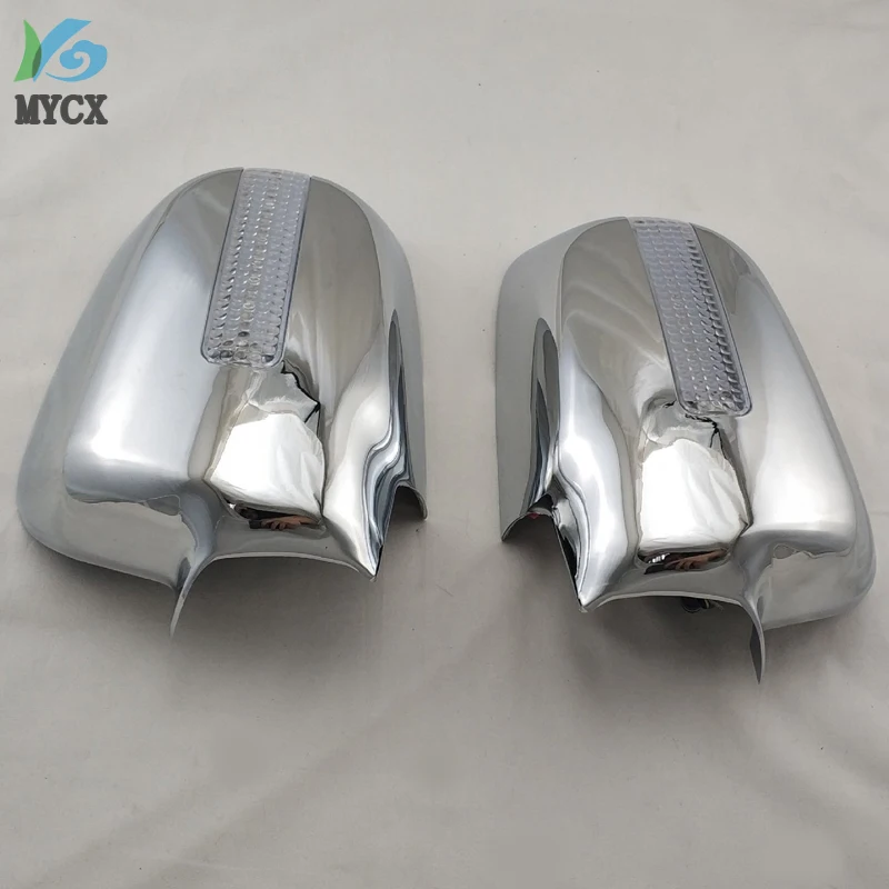 For Honda RD4 RD9 CR-V CRV 2001-2006 2PCS ABS Chrome Plateddoor Rearview Door Mirror Covers With Led