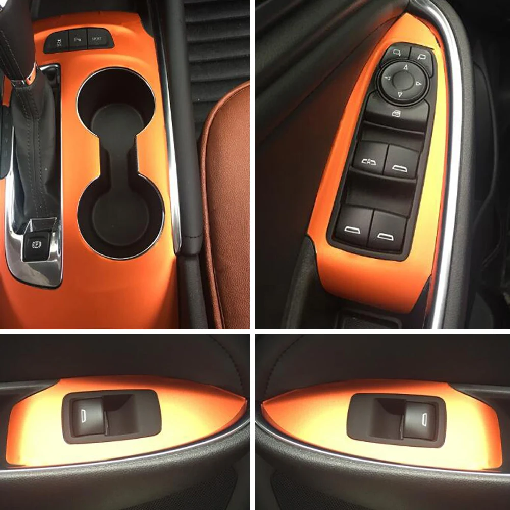 Decals Car Styling Accessorie For Chevrolet Malibu XL 2016-2019 Interior Central Control Panel Door Handle Carbon Fiber Stickers