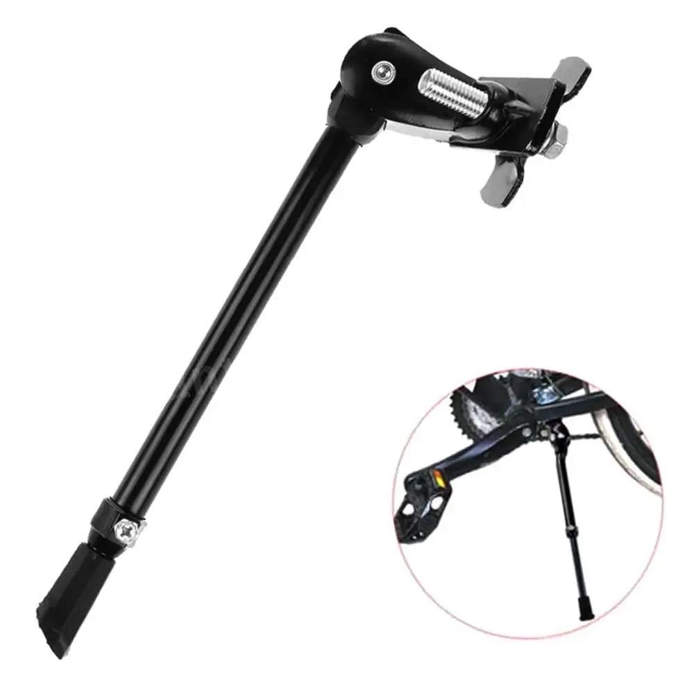 Adjustable Mountain Bike  Kickstand Sidestay Fit for 16 27 Inch Bicycle Cycle Kick Stand Heavy Duty Prop Side Rear Bicycle Parts