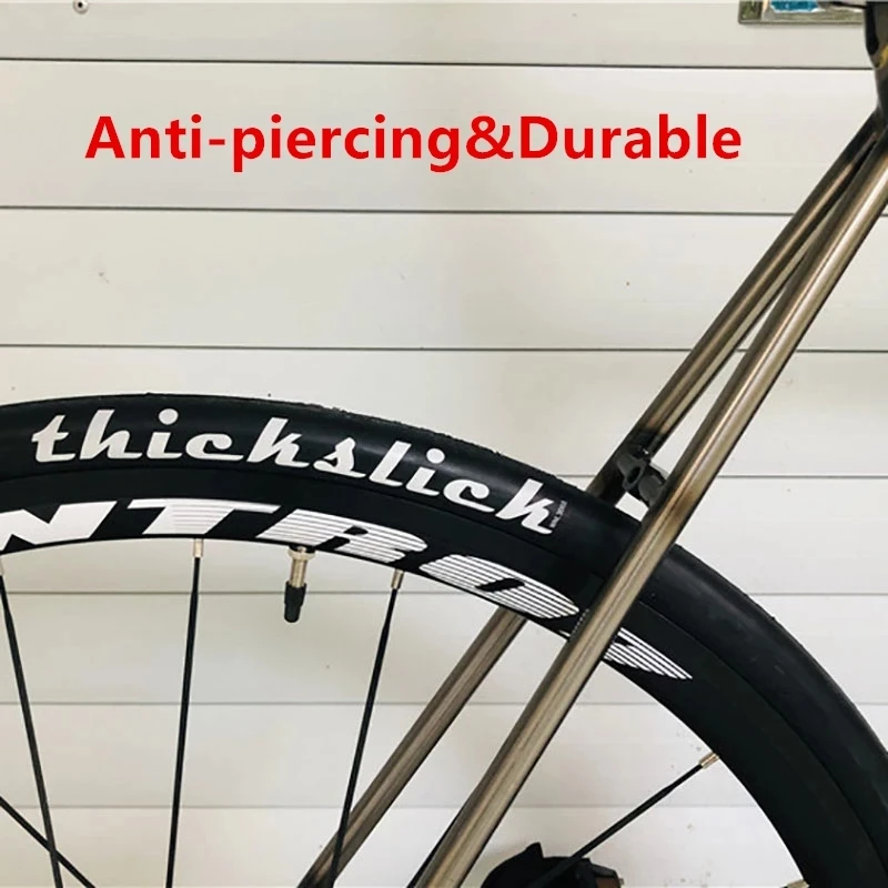 Road Bicycle Cycling Fixed Gear Bike Tire 700*23C ThickSlick Tyre Racing Ultralight High Strength Anti-piercing Durable