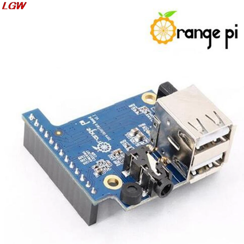 

Orange Pi adapter board 2 USB 2.0 special expansion card for Orange Pi Zero PC IO microphone USB AHS