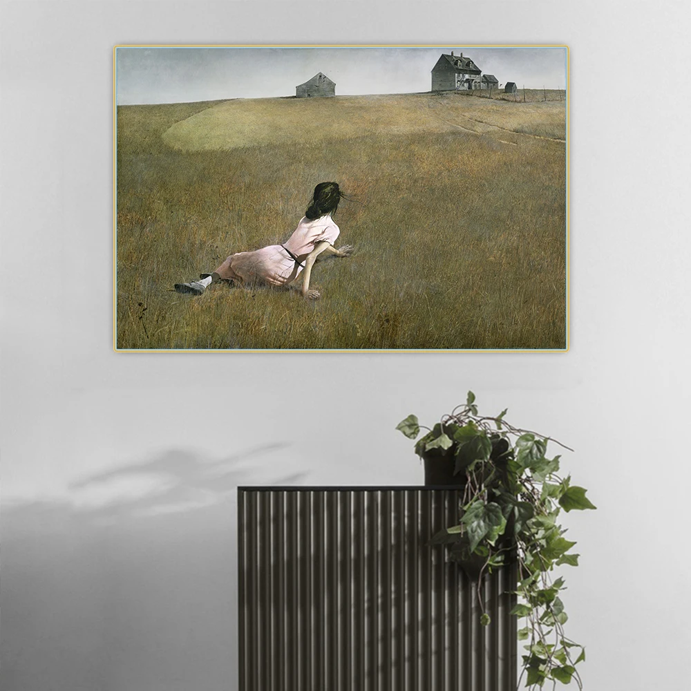 Citon Andrew Wyeth《クリスティーナの世界、1948》キャンバス油絵
